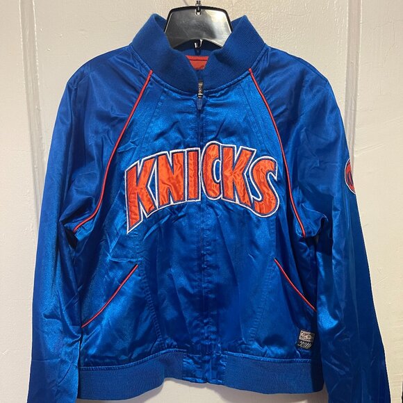 NBA NEW YORK KNICKS GIII CARL BANKS HARDWOOD CLASSICS JACKET - Picture 2 of 9